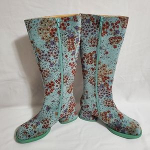 Lupita Floral Vegan John Fluevog Tall Boot